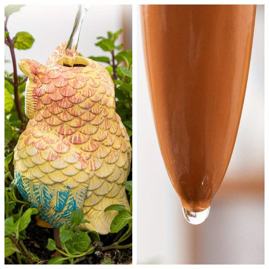 4pcs Self Watering Stake 4pcs Self Watering Owl Shaped Stake | Potted Plant Self Watering Spikes, Plant Care Tool Kit, Suitable for Indoor and Outdoor Plant