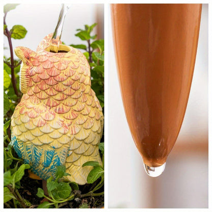 4pcs Self Watering Stake 4pcs Self Watering Owl Shaped Stake | Potted Plant Self Watering Spikes, Plant Care Tool Kit, Suitable for Indoor and Outdoor Plant